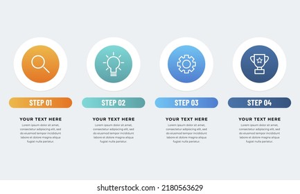 Timeline infographic design with circle.