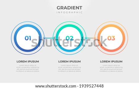 Timeline infographic design with circle.