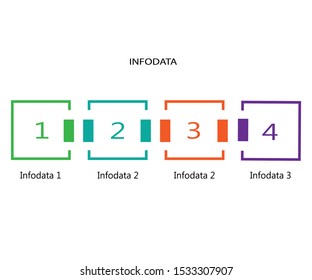 Timeline infographic design element and number options. Business concept with 4 steps. Can be used for workflow layout, diagram, annual report, web design. Vector business template for presentation.