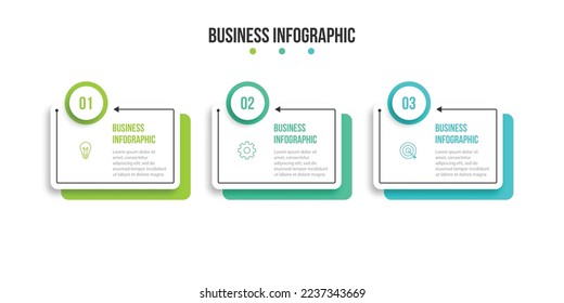 Opciones de número y elemento de diseño de infografía de línea de tiempo. Concepto de negocio con 3 pasos. Se puede utilizar para diseño de flujo de trabajo, diagrama, informe anual, diseño web. Plantilla de negocio de vectores para presentación.