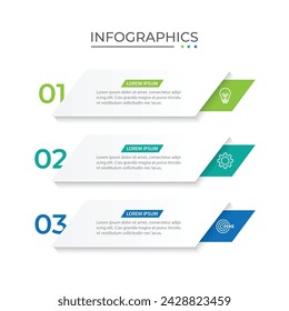 Timeline infographic design element and number options. Business concept with 3 steps.