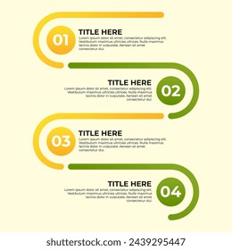 Timeline infographic design element and number options. Business concept with 4 steps. Can be used for workflow layout, diagram, annual report, web design. Vector business template for presentation.