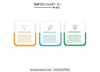 Timeline infographic design element and number options. Business concept with 3 steps. Can be used for workflow layout, diagram, annual report, web