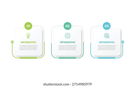 Timeline infographic design element and number options. Business concept with 3 steps. Can be used for workflow layout, diagram, annual report, web design. Vector business template for presentation.