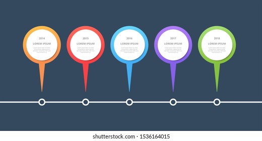 Timeline infographic design elements. Modern infographic design