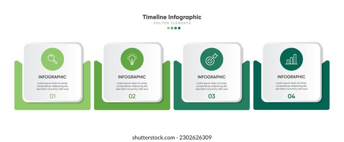 Timeline infographic design with options or steps. Infographics for business concept. Can be used for presentations workflow layout, banner, process, diagram, flow chart, info graph, annual report.
