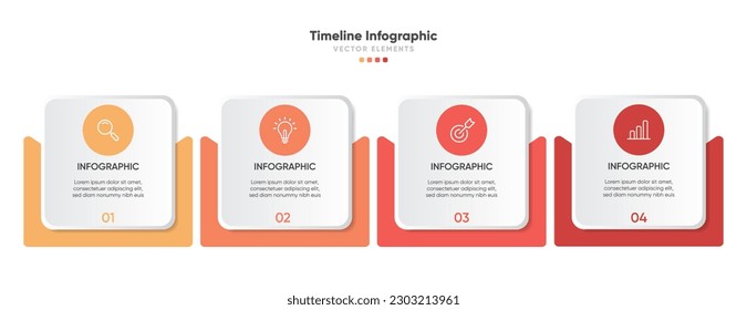 Timeline infographic design with options or steps. Infographics for business concept. Can be used for presentations workflow layout, banner, process, diagram, flow chart, info graph, annual report.