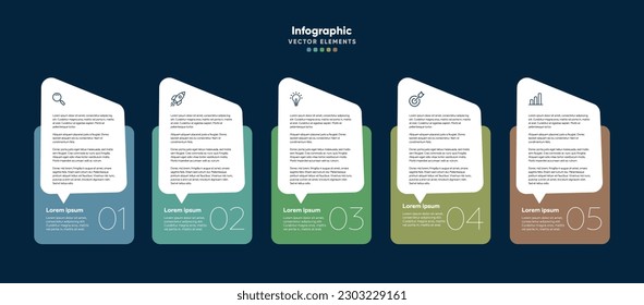 Zeitstrahl-Infografik-Design mit Optionen oder Schritten. Infografiken für das Geschäftskonzept. Kann für Präsentationen Workflow-Layout, Banner, Prozess, Diagramm, Flussdiagramm, Infografik, Jahresbericht verwendet werden.