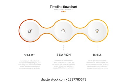 Timeline infographic design with options or steps. Infographics for business concept. Can be used for presentations workflow layout, banner, process, diagram, flow chart, info graph, annual report.