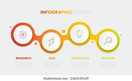 Timeline infographic design with options or steps. Infographics for business concept. Can be used for presentations workflow layout, banner, process, diagram, flow chart, info graph, annual report.