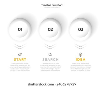 Timeline infographic design with  options or steps. Infographics for business concept. Can be used for presentations workflow layout, banner, process