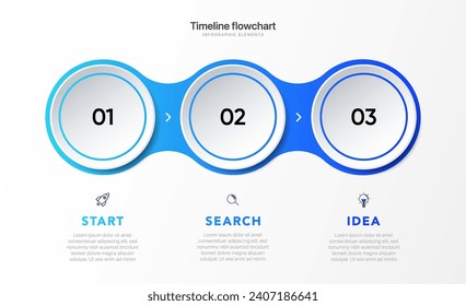 Timeline infographic design with  options or steps. Infographics for business concept. Can be used for presentations workflow layout, banner, process