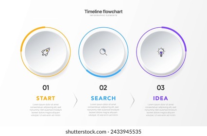 Timeline infographic design with options or steps. Infographics for business concept. Can be used for presentations workflow layout, banner, process, diagram, flow chart, info graph, annual report.