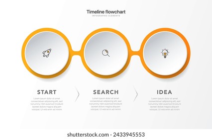Timeline infographic design with options or steps. Infographics for business concept. Can be used for presentations workflow layout, banner, process, diagram, flow chart, info graph, annual report.