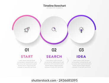 Timeline infographic design with options or steps. Infographics for business concept. Can be used for presentations workflow layout, banner, process, diagram, flow chart, info graph, annual report.