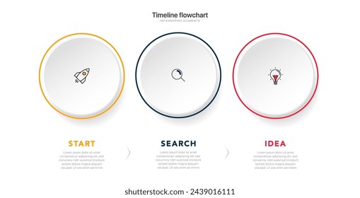 Timeline infographic design with options or steps. Infographics for business concept. Can be used for presentations workflow layout, banner, process, diagram, flow chart, info graph, annual report.