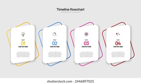 Timeline infographic design with options or steps. Infographics for business concept. Can be used for presentations workflow layout, banner, process, diagram, flow chart, info graph, annual report.