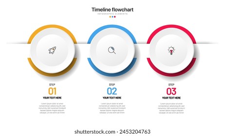 Timeline infographic design with options or steps. Infographics for business concept. Can be used for presentations workflow layout, banner, process, diagram, flow chart, info graph, annual report.