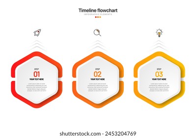 Diseño de infografía de línea de tiempo con opciones o pasos. Infografía para el concepto de negocio. Se puede utilizar para presentaciones, diseño de flujo de trabajo, Anuncio, proceso, diagrama, diagrama de flujo, infografía, informe anual.