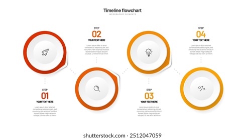 Timeline infographic design with options or steps. Infographics for business concept. Can be used for presentations workflow layout, banner, process, diagram, flow chart, info graph, annual report.