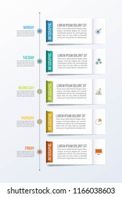 Timeline infographic design template.