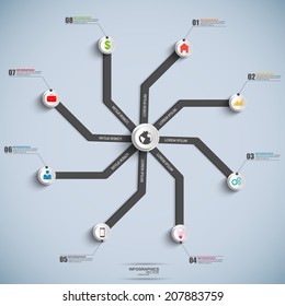 Timeline Infographic design template