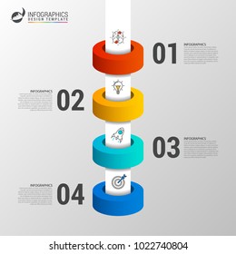 Timeline infographic design template. Business concept. Vector illustration