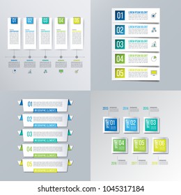 Timeline infographic design template.  Business and marketing plan vector.