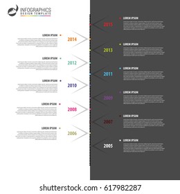 Timeline infographic design template. Business concept. Vector illustration