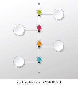 Timeline Infographic design template. Can be used for infographics, numbered banners, graphic or website layout vector