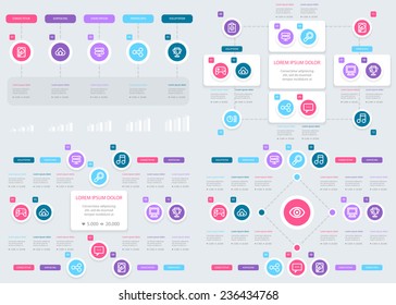 Timeline Infographic design template. Eps 10