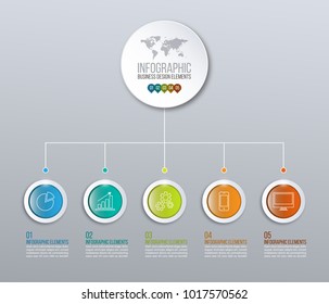 Timeline infographic design template. Presentation business data, graph and diagram with steps, options, parts or processes. 