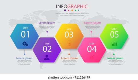timeline Infographic design template for presentation,Business 3d infographics,can be used for workflow layout, diagram,annual report, web design.banner,label,set of colorful infographics vector.