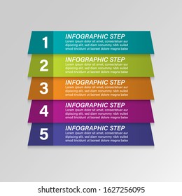 Timeline infographic design template vector.