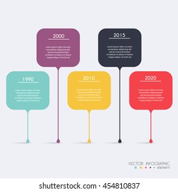 Timeline Infographic Design Templates. Charts, Diagrams and other Vector Elements for Data and Statistics Presentation