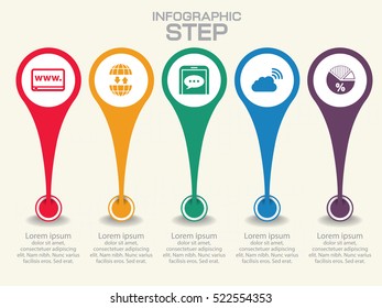 Timeline Infographic Design Templates. Charts, Diagrams and other Vector Elements for Data and Statistics Presentation