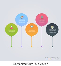 Timeline Infographic Design Templates. Charts, Diagrams and other Vector Elements for Data and Statistics Presentation.