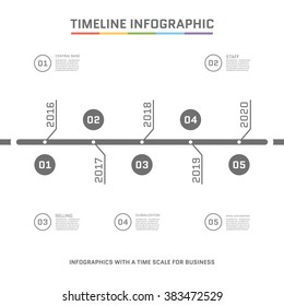 Timeline Infographic design templates . With paper tags. Idea to display information, ranking and statistics with orginal and modern style.
