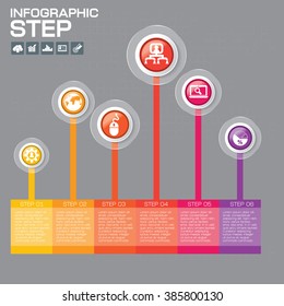 Timeline Infographic design templates . With paper tags. Idea to display information, ranking and statistics with orginal and modern style.