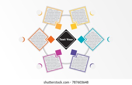 Timeline infographic design used for workflow layout, diagram, annual report, web design. Business concept with 6 options, steps or processes. vector EPS10