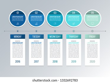 Timeline Infographic Design Vector.