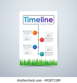 Timeline infographic Design. Vector illustration