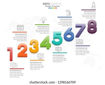 Timeline infographic design vector and marketing icons