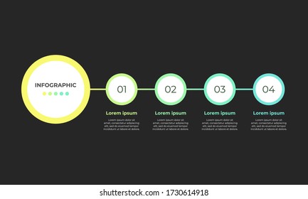 Timeline infographic element. business concept with 4 steps.
