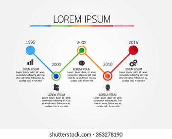 Timeline infographic, Eps10, vector illustration.