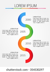 Timeline infographic, Eps10, vector illustration.