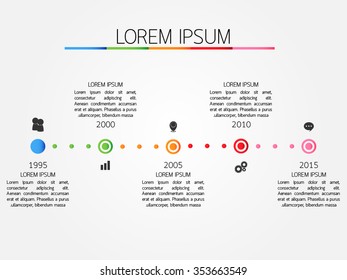 Timeline infographic, Eps10,vector illustration.