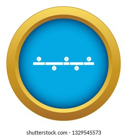 Timeline infographic icon blue vector isolated on white background for any design