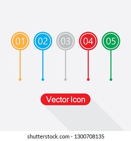 Timeline Infographic Icon Vector Illustration Eps10