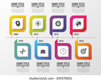 Timeline Infographic. Modern design template. Vector illustration
